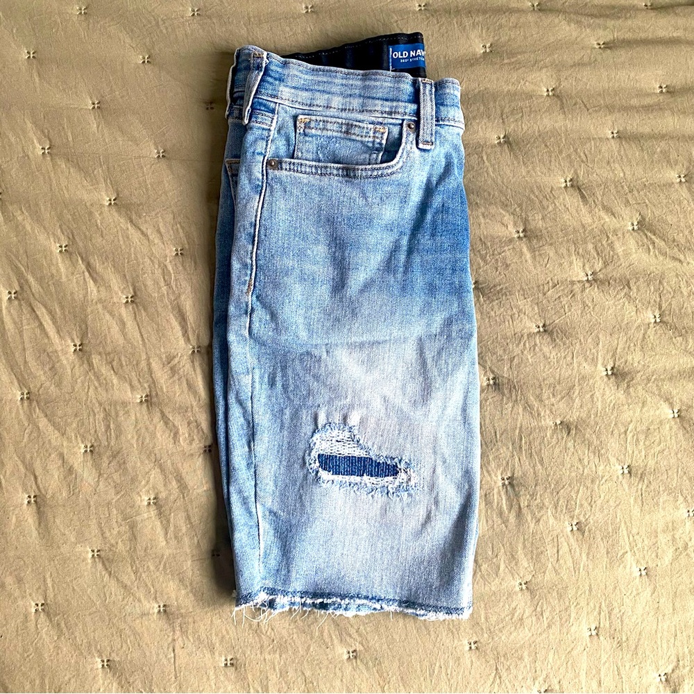 Old Navy boys 14 slim denim cutoffs